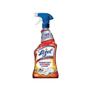 Lizol Kitchen Cleaner Spray – 450 ml | Suitable for all Kitchen Surfaces, Gas Stove, Countertop, Tiles, Chimney and Sink | Kills 99.9% germs