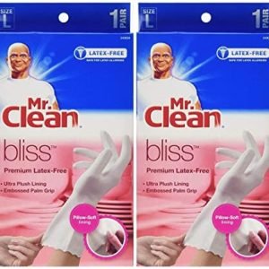 Mr. Clean Bliss Latex-Free Gloves, Large, 2 Pairs