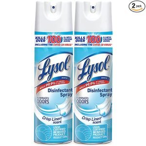 Lysol Disinfectant Spray, Crisp Linen, 38oz (2X19oz)