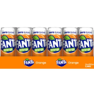 Fanta zero orange can (24x 33cl)