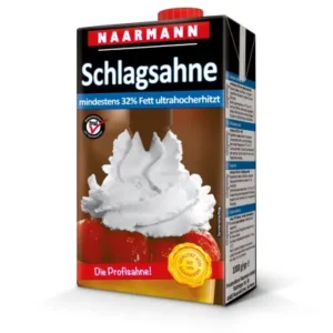 Naarmann Whipped Cream with Sugar 32% Pack with Screw Cap (1 liter)