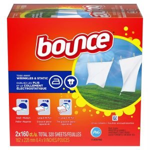 Bounce Outdoor Fresh, 160 Count Fabric Softener Dryer Sheets, 2 Pk