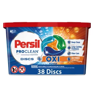 Persil Discs Laundry Detergent Pacs, Oxi, 38 Count